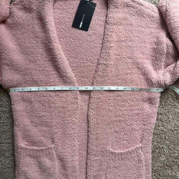 Fashion Nova Mauve Pink Living In It Cardigan NWT Size Small - Picture 7 of 10